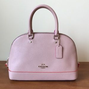 Coach Nude Pink Sierra Satchel W/ Orange Interior